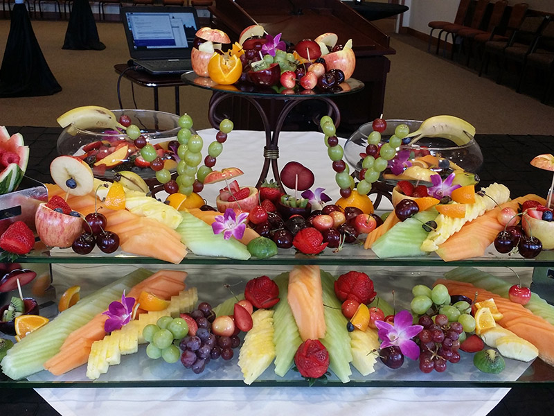 Fruit display from catering event