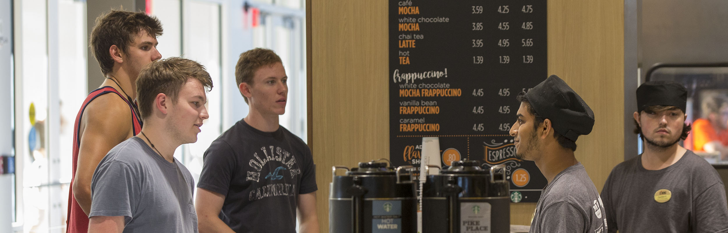 Student ordering at B & B, Co.