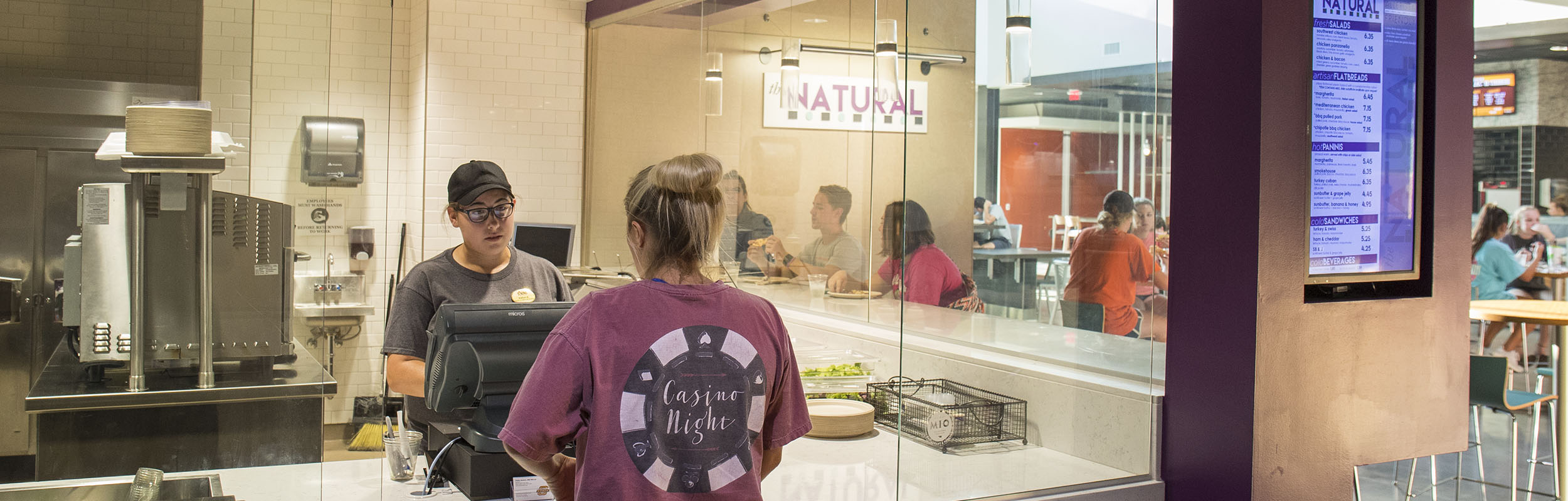 Student ordering at The Natural